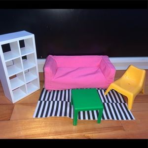 Barbie sized Ikea furniture set.